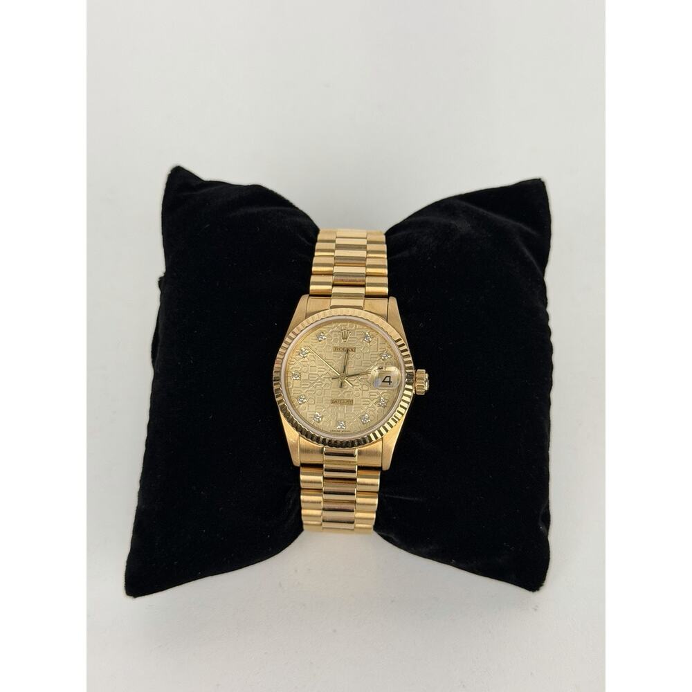 Rolex 68278 Lady-Datejust 31mm in 18k Yellow Gold President Bracelet - Picture 2 of 11